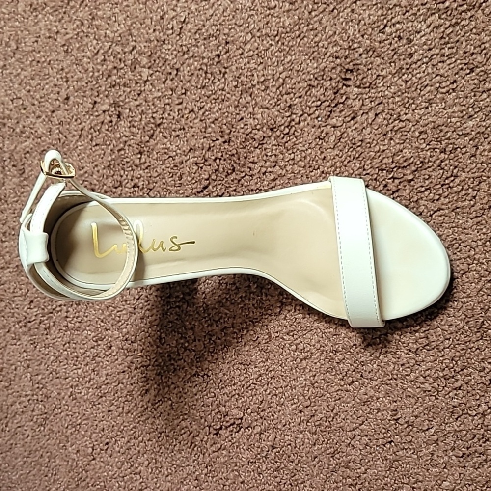 Lulus White Cream Chucky Heels